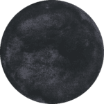 New moon phase in moon cycle